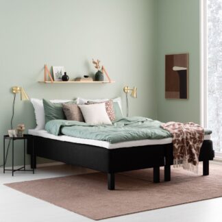 Unia Hotel 3 runkopatjasänky 180x200 L musta Inari 100, prof vm, wenge jalat