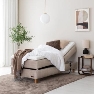Unia Platina moottorisänky 80 M Stylex, tammi jalat, beige Vogue 02