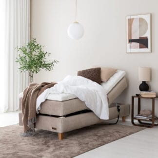 Unia Platina moottorisänky 80 M ergo, tammi jalat, beige Vogue 02