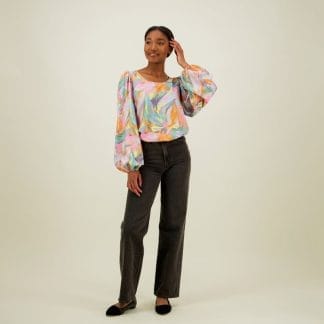 Utopy Volume Sleeve Blouse -Paita - XXL