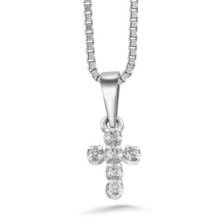 Silván timanttiriipus 0,12ct, valkokultaa, timanttikorut