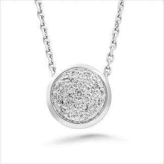 Silván Mimosa timanttiriipus 0,24ct, valkokultaa, timanttikorut