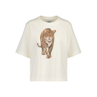 Women's Leopard -T-Paita | Milky - XXL