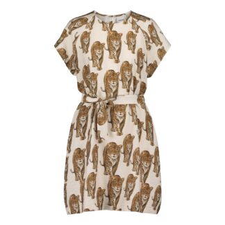 Women's Leopard Tunic Dress -Mekko | Milky - XXL