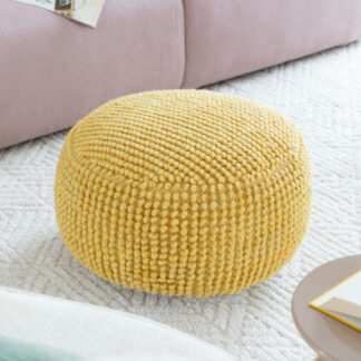Wool pyöreä rahi Ø50 cm keltainen