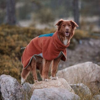 Woolly Wolf Alpha 360 Koiran fleecepusakka, Terracotta Mix