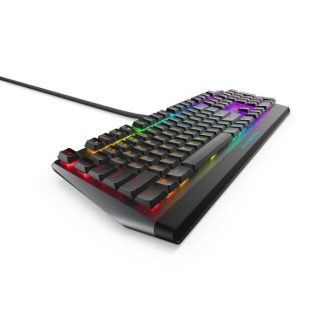 Alienware AW510K - Näppäimistö - bagbelyst - USB - tastkontakt: CHERRY MX Low Profile Red - Dark Side of Moon - Alienware Area-51
