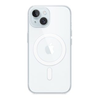 Apple - Bagsidecover til mobiltelefon - MagSafe-kompatibilitet - polykarbonaatti - selkeä - iPhone 15:lle