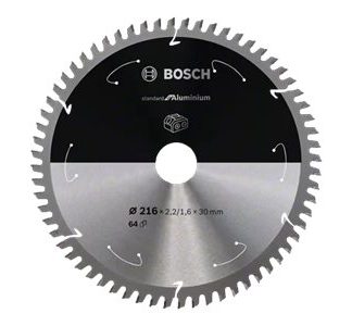 Bosch RUNDSAVKLKLINGE ACCU STD ALU 216X30MM 64T 64T