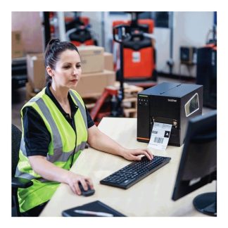 Brother Titan Industrial Printer TJ-4121TN - Etiketprinter - suora termisk/termisk overførsel - Rulle (12 cm) - 300 dpi - op til 178 mm/sek. - USB 2.0