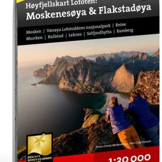 Calazo Lofoten Moskenesöya & Flakstadöya Tyvek retkeilykartta-ulkomailla