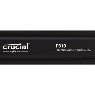 Crucial P310 - SSD - 1 TB - sisäinen - M.2 2280 - PCIe 4.0 x4 (NVMe) - integroitu jäähdytyselementti