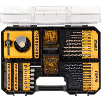 DeWALT High Performance Fit Tstak IV -laatikko - ruuvimeisseli- ja poranteräsarja - 100 kappaletta
