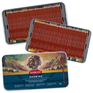 Derwent-piirustuskynä - 72 osaa peltirasiassa