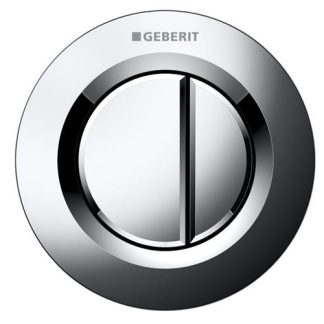 Geberit betj. Omega01 2skyl Kr - fjernudløsning pneumatisk - Krom - Mur