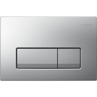 Geberit kansilevy Delta51 - 246x164x26mm painonappi mattakromi