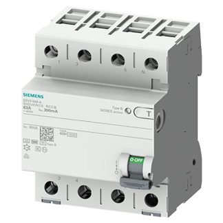 HPFI 4-napainen tyyppi B 63A 30 mA 400VAC korttidsforsinket