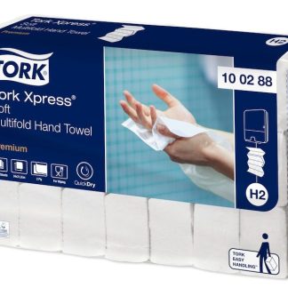 Håndklædeark Tork H2 Xpress® Soft Premium Multifold - (21 pakker x 110 ark)