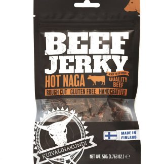Kuivalihakundi Beef Jerky Hot Naga, 50g kuivaliha