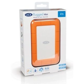 LaCie Rugged Mini - Kiintolevy - 4 TB - ekstern (bærbar) - USB 3.0 - 5400 rpm