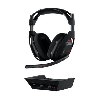 Logitech G Astro A50 - 5. sukupolvi - kuulokkeet - täysikokoiset - Bluetooth / LIGHTSPEED - langattomat - musta