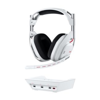 Logitech G Astro A50 - 5. sukupolvi - kuulokkeet - täysikokoiset - Bluetooth / LIGHTSPEED - langattomat - valkoinen