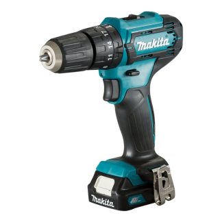 Makita - Iskukone - akkukäyttöinen - 2-nopeuksinen - avaimeton porakone 10 mm - 30 N-m - 2 akkua - 12 V