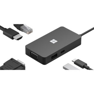 Microsoft USB-C Travel Hub - telakointiasema - USB-C - VGA