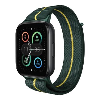 Motorola Moto Watch Fit - Alumiini - älykello rannekkeella - kangas - 1.9 näyttö - Bluetooth - 25 g - trekking vihreä