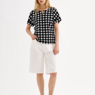 Nanso AVENE trikoopusero - mustavalkoinen-XL
