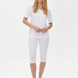 Nanso BASIC 3/4-leggingsit - valkoinen-XXL