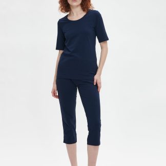 Nanso BASIC 7/8-leggingsit - tummansininen-L
