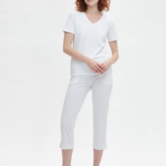 Nanso BASIC 7/8-leggingsit - valkoinen-XXL