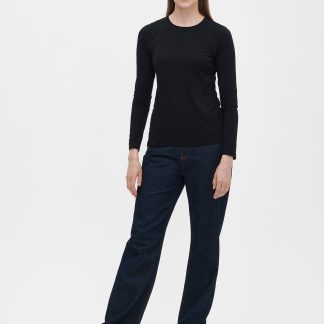 Nanso BASIC pitkähihainen pusero - musta-XL