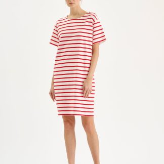 Nanso BRETON lyhythihainen mekko - punainen-XS