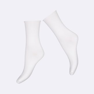 Nanso COTTON COMFORT CUFF nilkkasukat - valkoinen-36-38