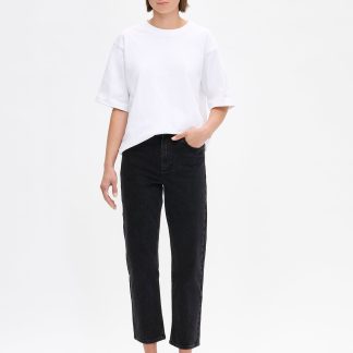Nanso CROPPED KAPEE farkut - harmaa-44