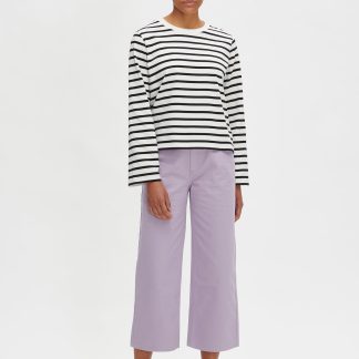Nanso CROPPED LEVEE farkut - lila-34