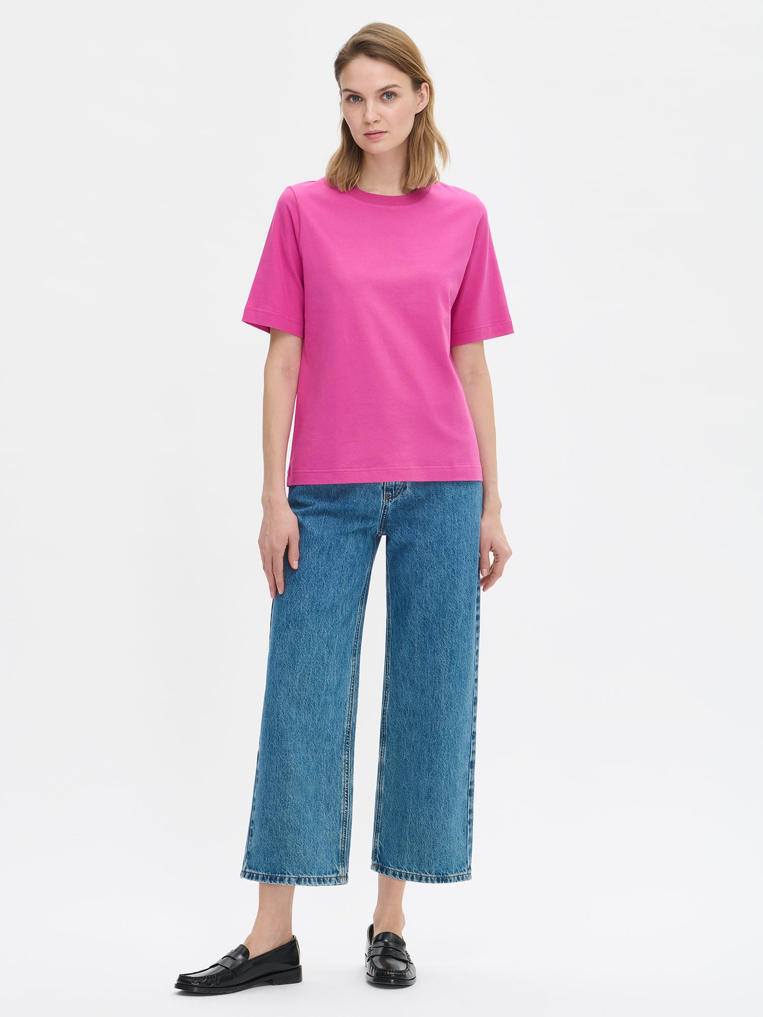Nanso CROPPED LEVEE farkut - sininen-44