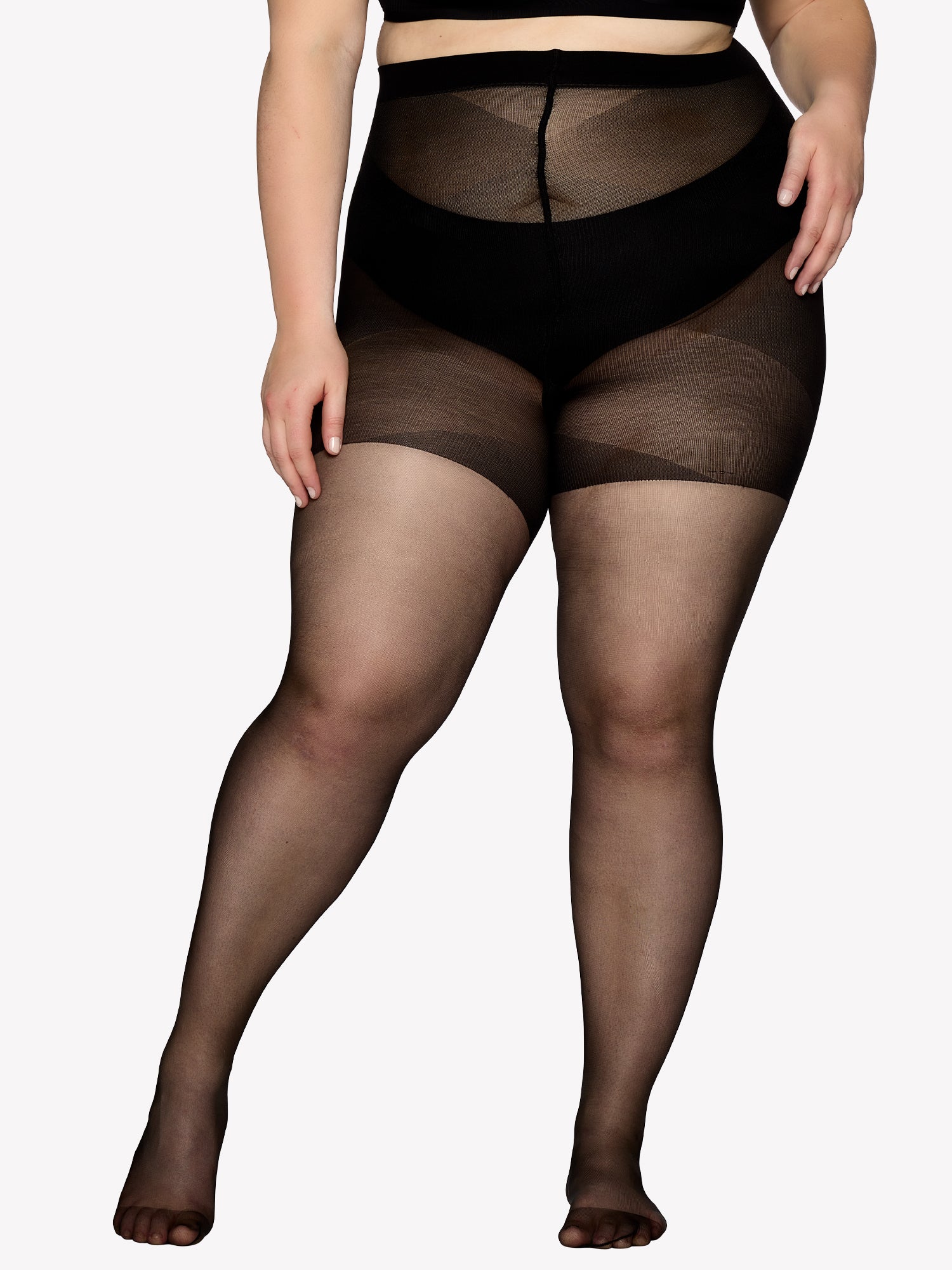 Nanso CURVY 20 den sukkahousut - musta-56-60