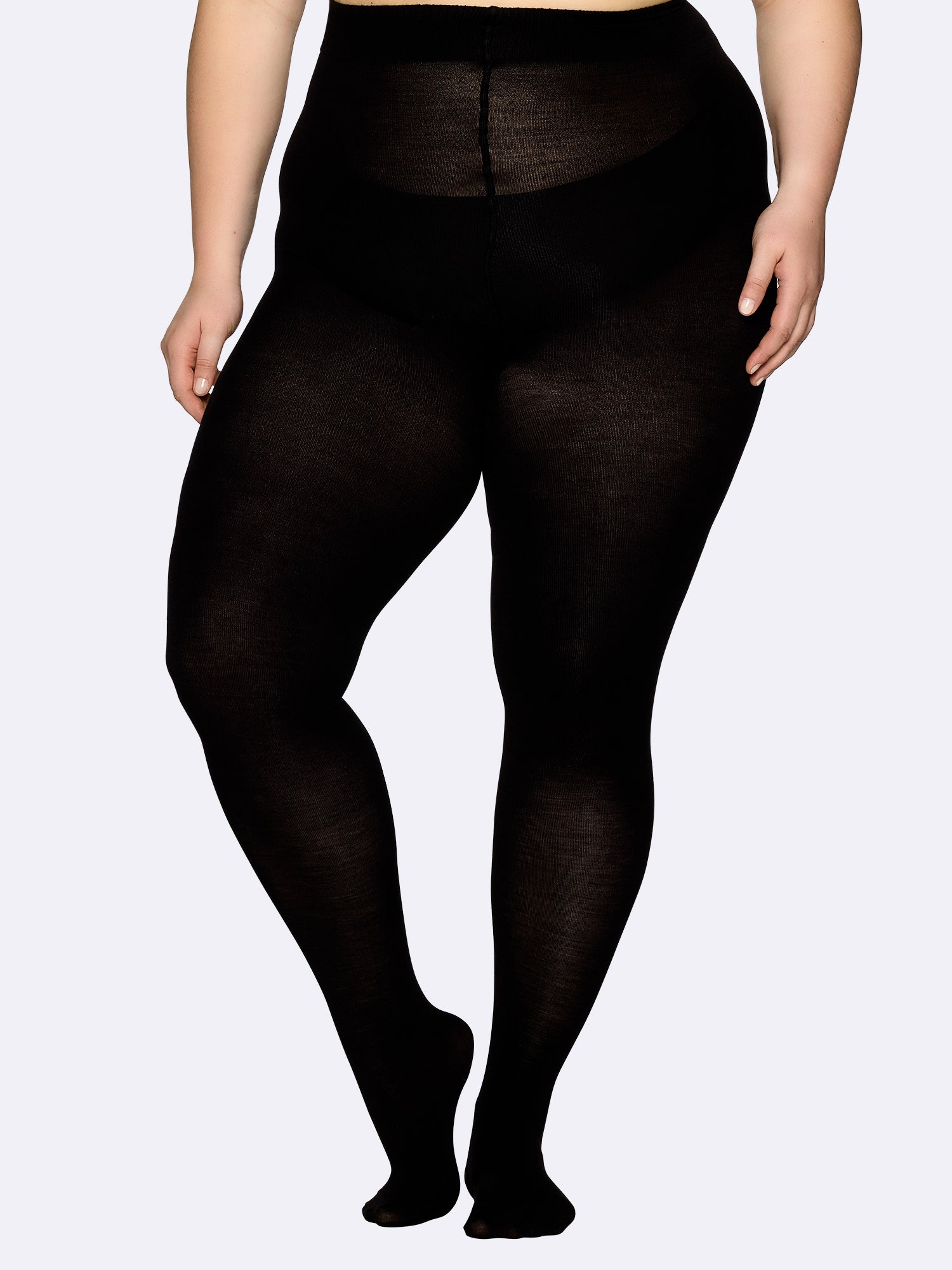 Nanso CURVY MERINO sukkahousut - musta-56-60