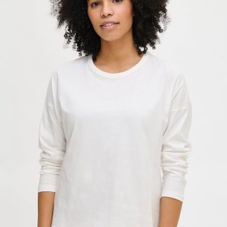 Nanso DUETTO pitkähihainen yöpaita - luonnonvalkoinen-XXXL