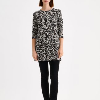 Nanso EBBA trikootunika - musta-beige-XXL