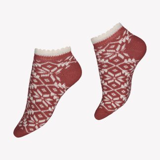 Nanso EVA WOOL nilkkasukat - punainen-36-38