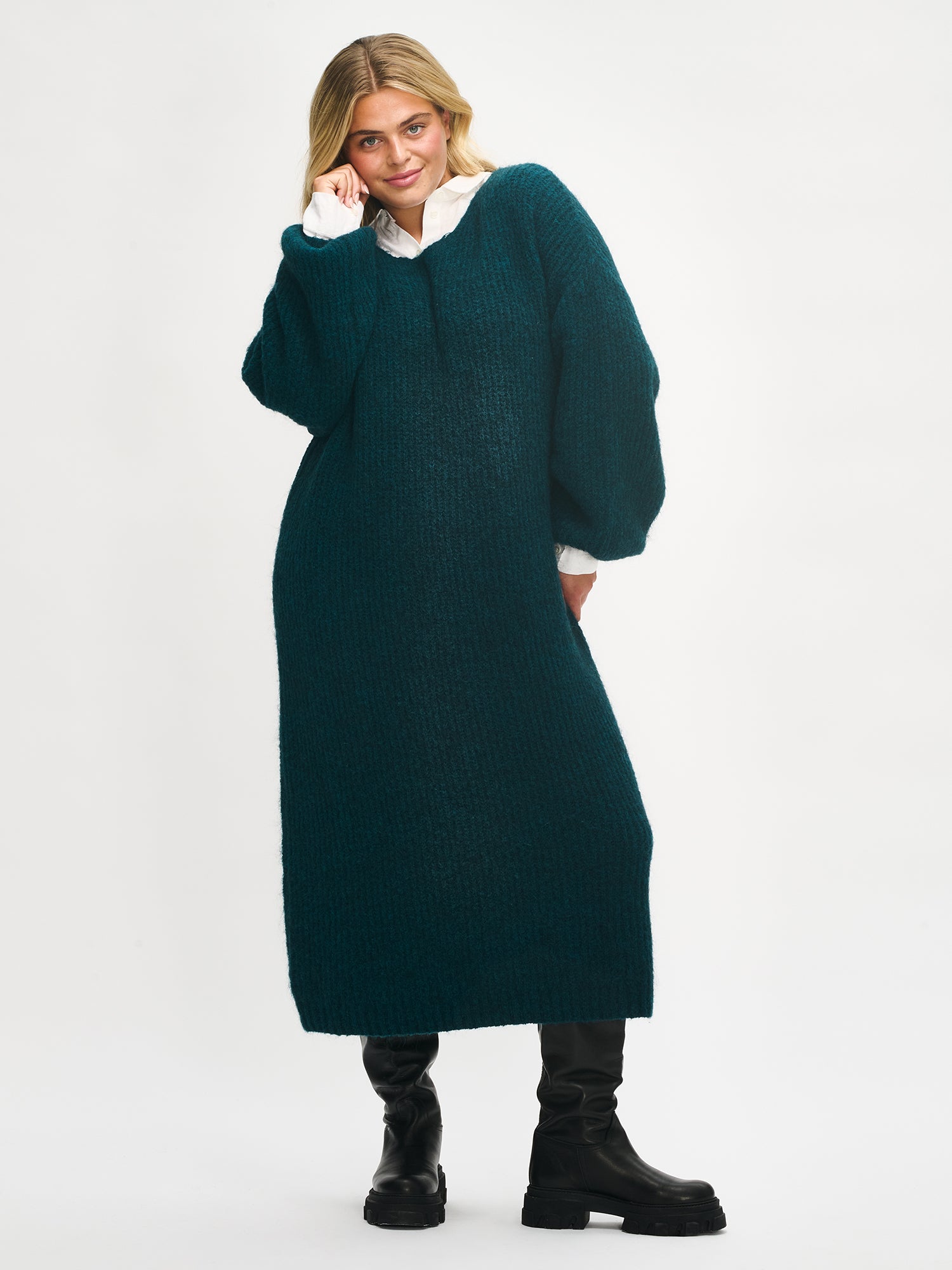 Nanso KARAMELLI neulemekko - vihreä-XL
