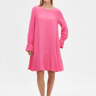 Nanso KORNELIA lyhyt kangasmekko - pinkki-38