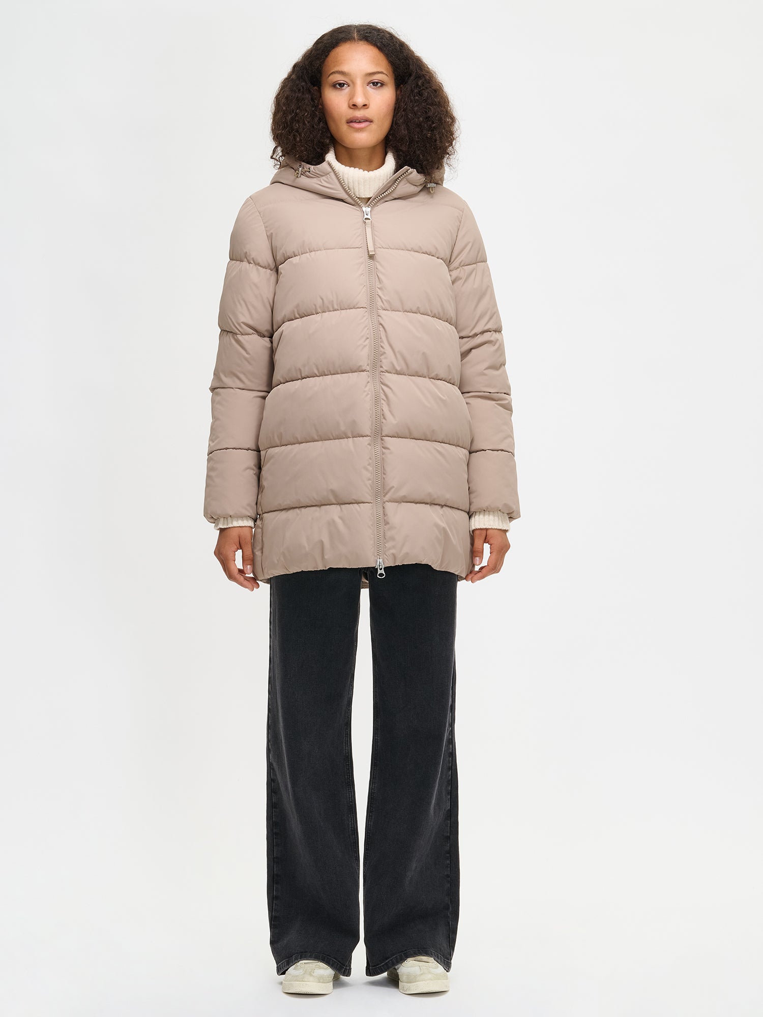 Nanso LUMI lyhyt toppatakki - beige-S
