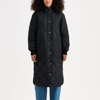 Nanso MAXI HOOD tikkitakki - musta-XS