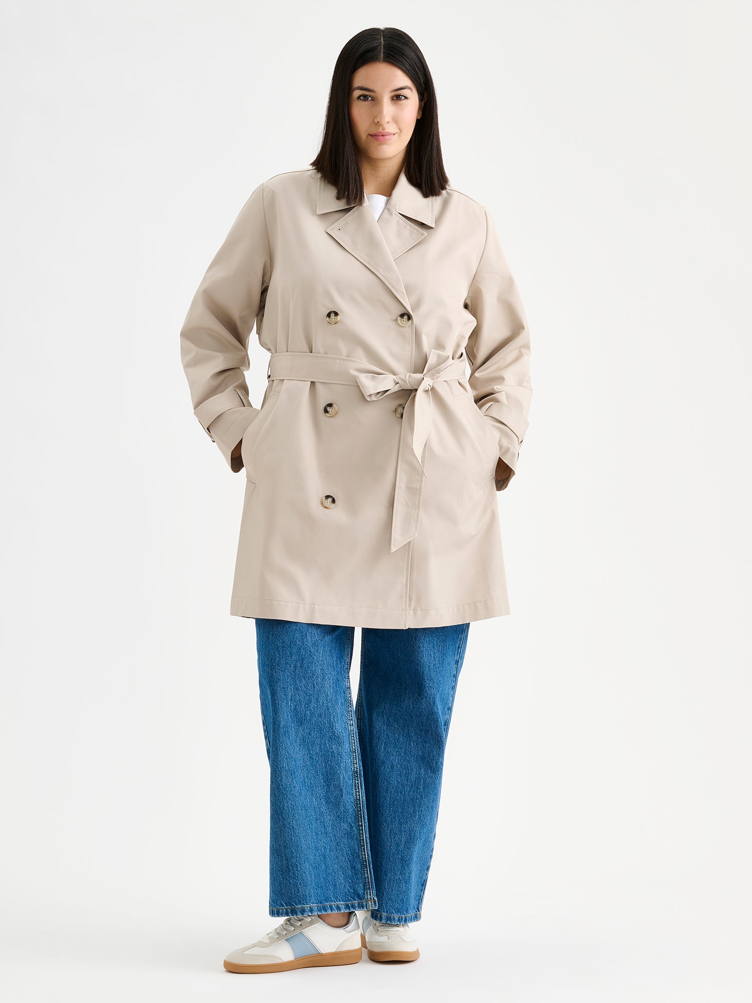 Nanso MIDI TRENSSI takki - beige-XXL
