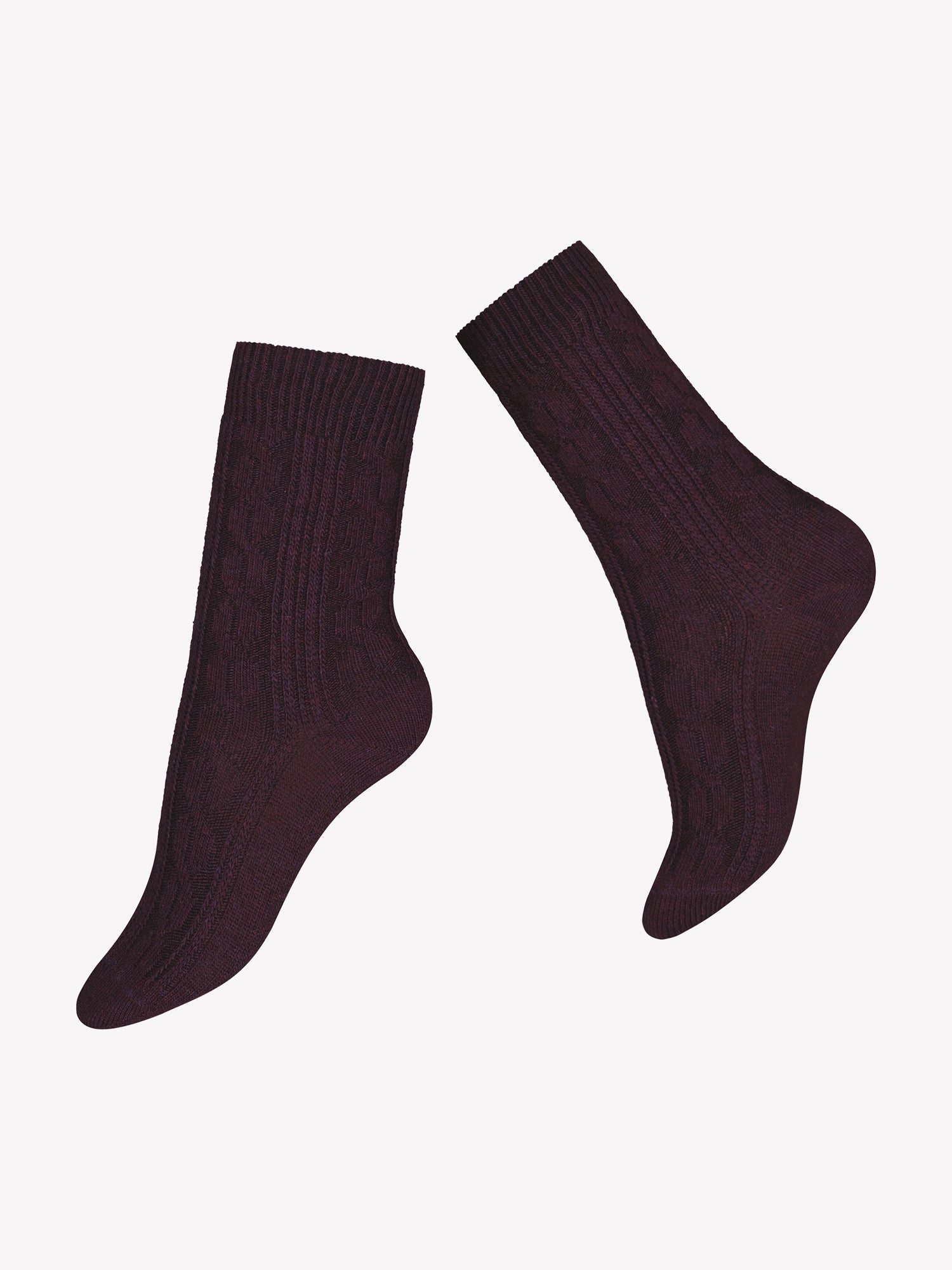 Nanso OLIVIA CASHMERE nilkkasukat - viininpunainen-39-41